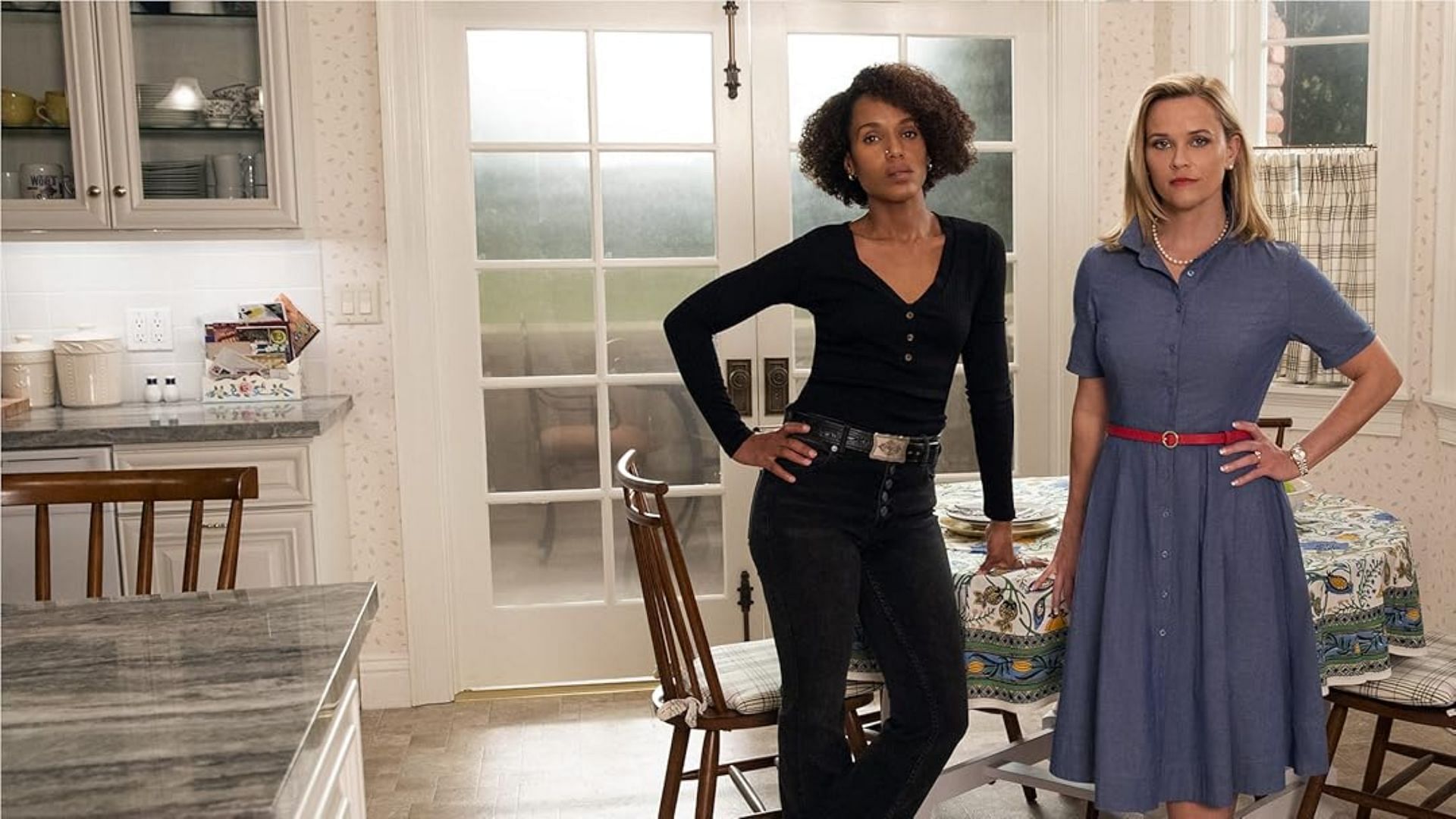 Washington and Witherspoon in the show (Image via Prime Video)